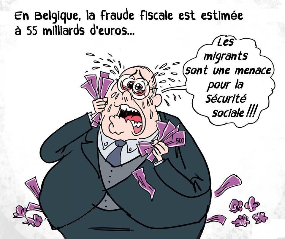 En Belgique, la fraude fiscale est estimée à 55 milliards d’euros….