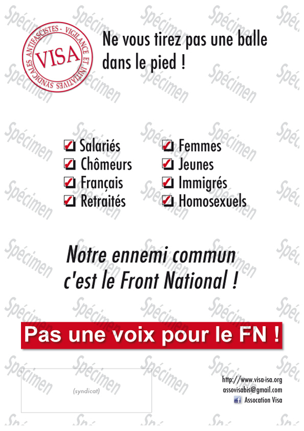 Pas une voix pour le FN