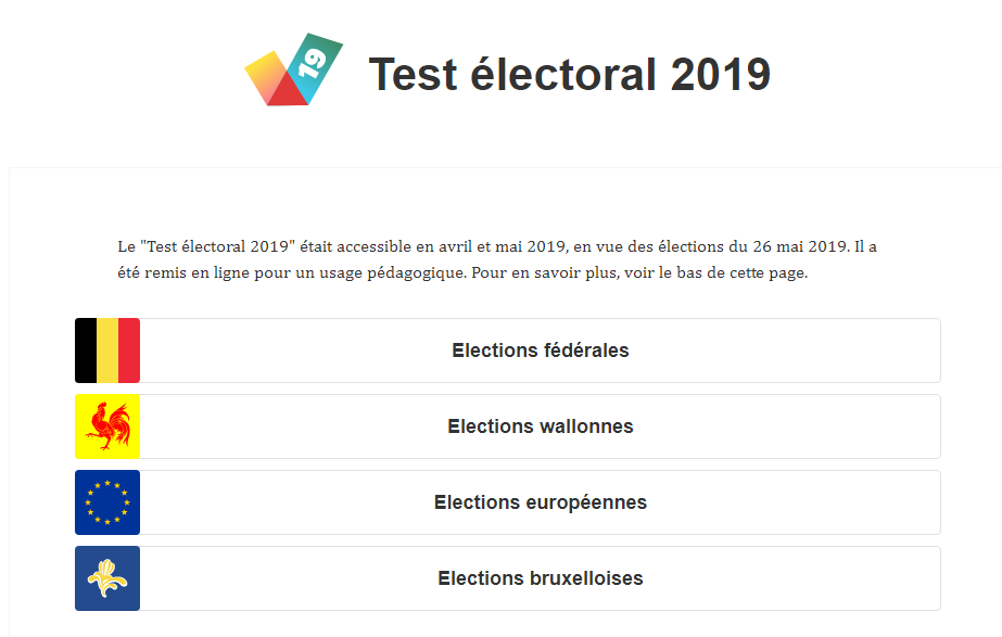 De quel parti êtes-vous le plus proche ? Faites le « Test Electoral »