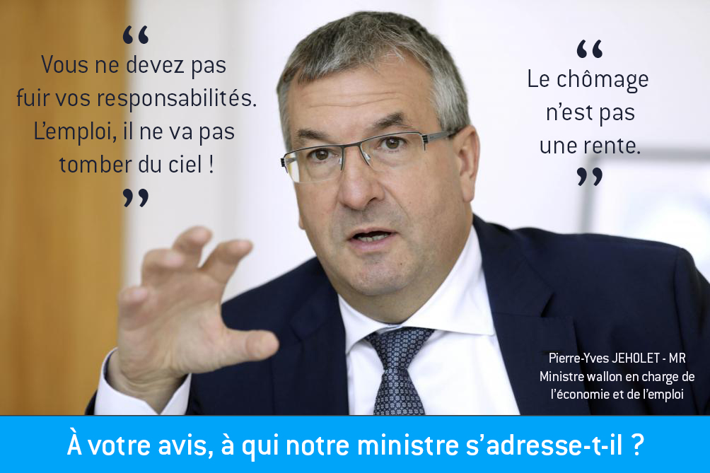 Quizz « Vous ne devez pas fuir vos responsabilités. L’emploi, il ne va pas tomber du ciel ! » BY JEHOLET