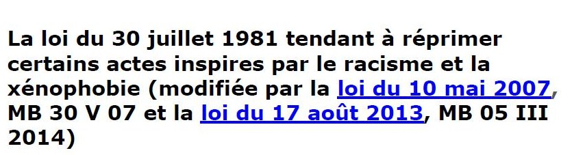 Loi anti racisme et xénophobie